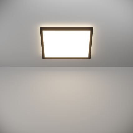 Eglo - LED Himmennettävä ulko katto kevyt LED/17,6W/230V 2700-6500K 39x39 cm IP44 musta + kauko-ohjaus