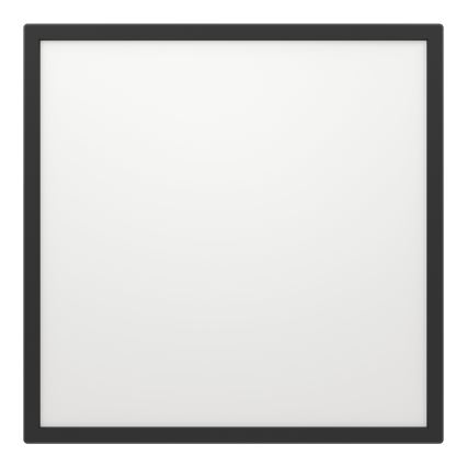 Eglo 901457 - LED Himmennettävä ulko katto kevyt LED/17W/230V 2700-6500K 50x50 cm IP44 musta + kauko-ohjaus
