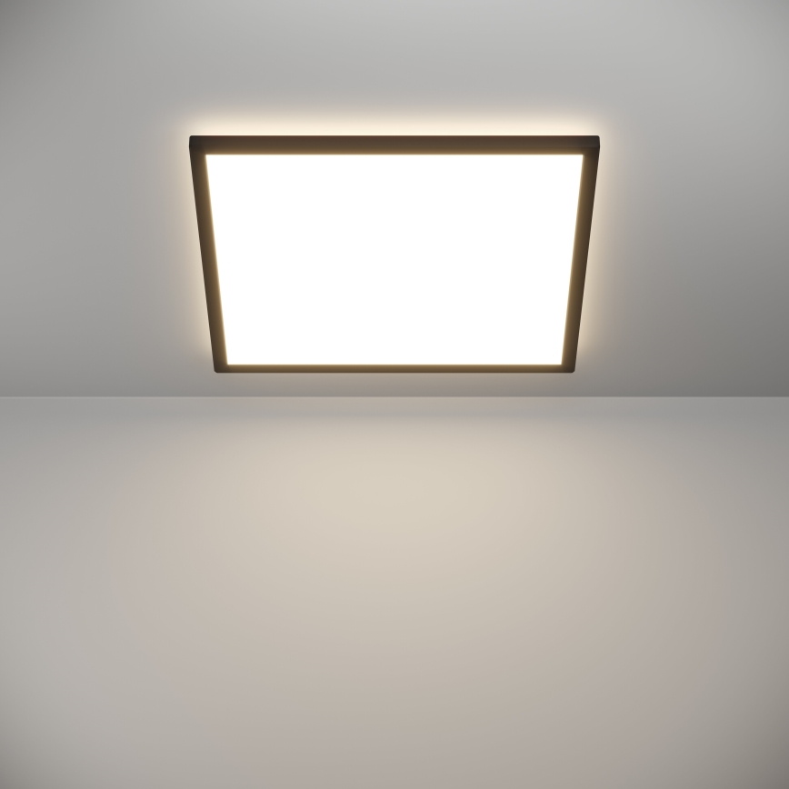 Eglo 901457 - LED Himmennettävä ulko katto kevyt LED/17W/230V 2700-6500K 50x50 cm IP44 musta + kauko-ohjaus
