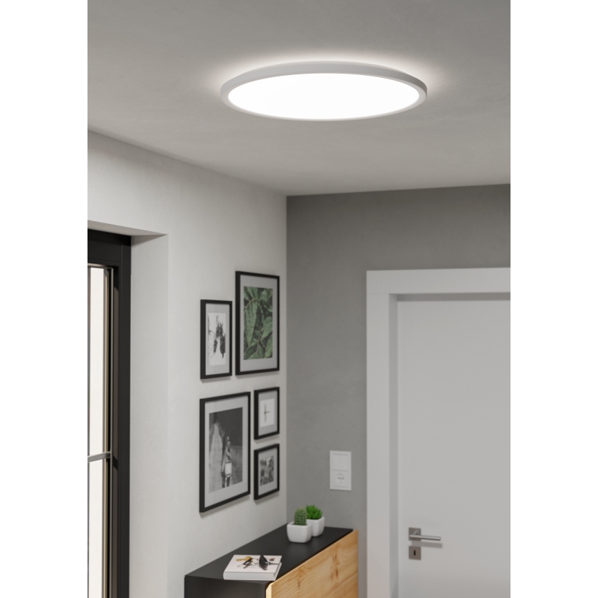 Eglo - LED Himmennettävä ulko katto kevyt LED/16,8W/230V 2700-6500K halkaisija 50 cm IP44 valkoinen + kauko-ohjaus