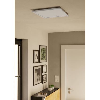 Eglo - LED Himmennettävä ulko katto kevyt LED/17,6W/230V 2700-6500K 39x39 cm IP44 valkoinen + kauko-ohjaus