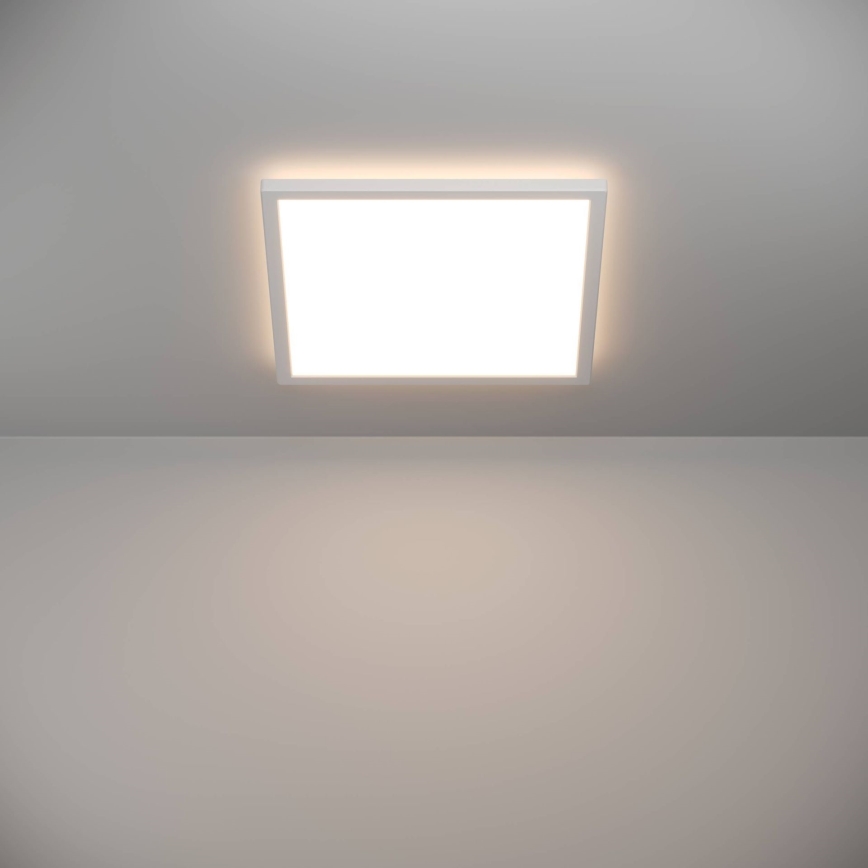Eglo - LED Himmennettävä ulko katto kevyt LED/17,6W/230V 2700-6500K 39x39 cm IP44 valkoinen + kauko-ohjaus