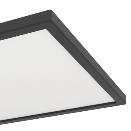 Eglo - LED RGBW Himmennettävä ulko katto kevyt LED/13,4W/230V 2700-6500K 29x29 cm IP44 musta