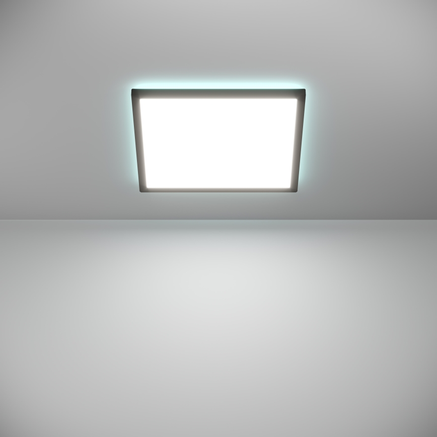 Eglo - LED RGBW Himmennettävä ulko katto kevyt LED/17,6W/230V 2700-6500K 39x39 cm IP44 musta ZigBee