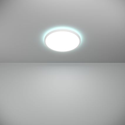 Eglo - LED RGBW Himmennettävä ulko katto kevyt LED/13,9W/230V 2700-6500K halkaisija 30 cm IP44 valkoinen ZigBee