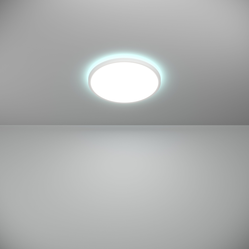 Eglo - LED RGBW Himmennettävä ulko katto kevyt LED/13,9W/230V 2700-6500K halkaisija 30 cm IP44 valkoinen ZigBee