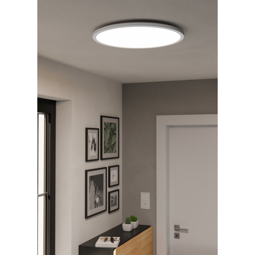 Eglo - LED RGBW Himmennettävä ulko katto kevyt LED/16,8W/230V 2700-6500K halkaisija 50 cm IP44 valkoinen ZigBee