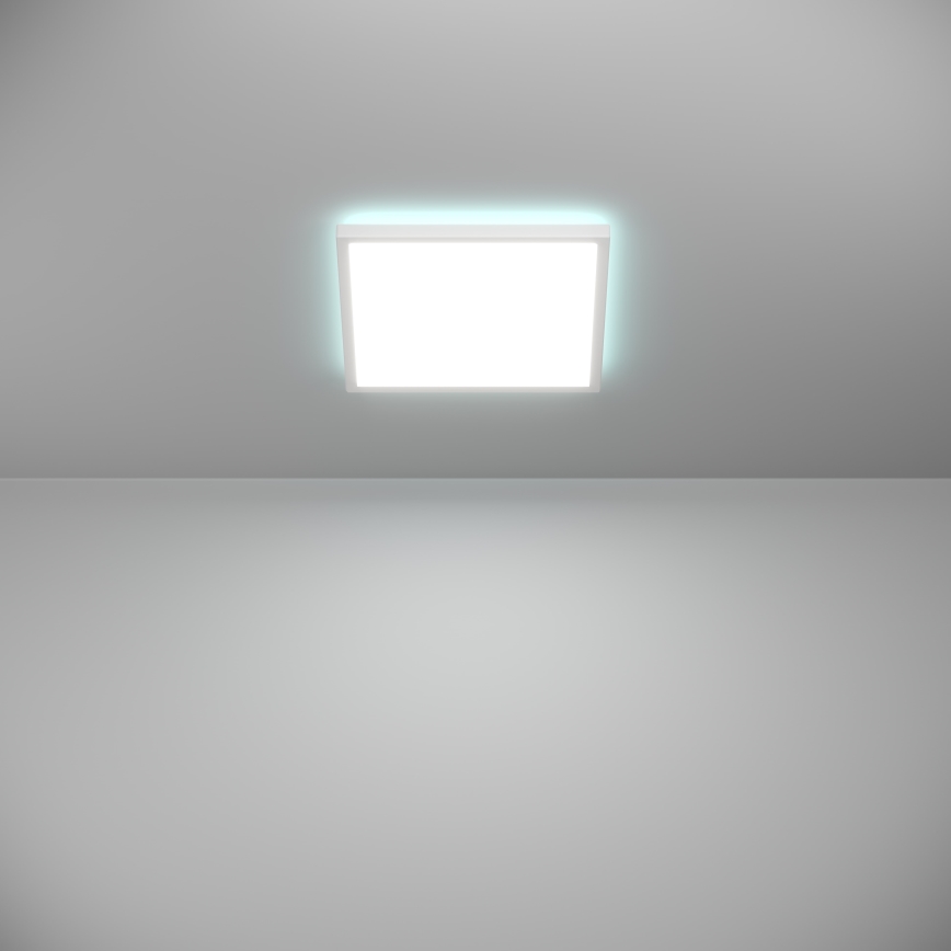 Eglo - LED RGBW Himmennettävä ulko katto kevyt LED/13,4W/230V 2700-6500K 29x29 cm IP44 valkoinen ZigBee