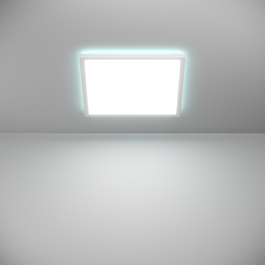 Eglo - LED RGBW Himmennettävä ulko katto kevyt LED/17,6W/230V 2700-6500K 39x39 cm IP44 valkoinen ZigBee