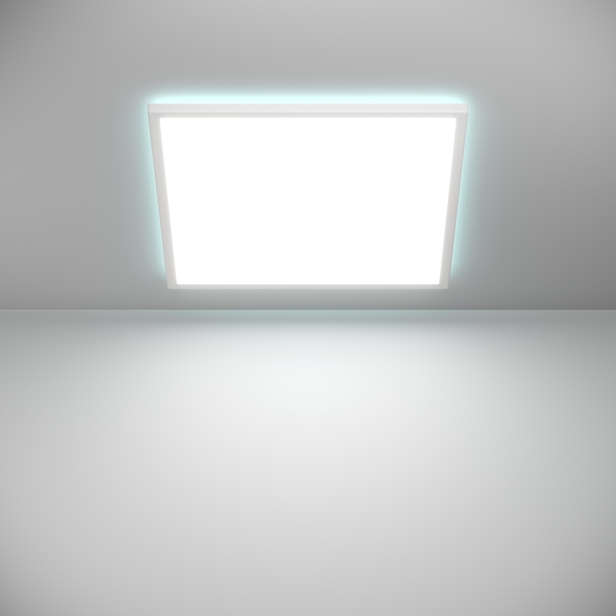 Eglo - LED RGBW Himmennettävä ulko katto kevyt LED/17W/230V 2700-6500K 50x50 cm IP44 valkoinen ZigBee