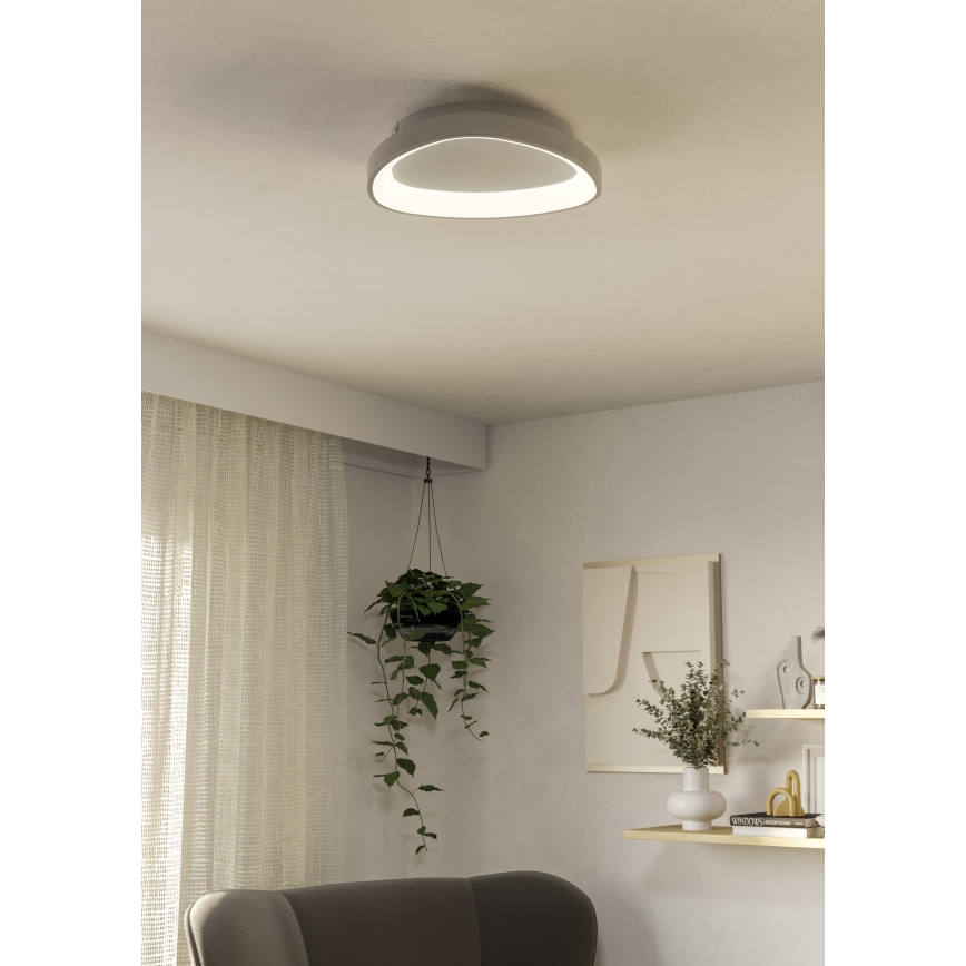 Eglo - Himmennettävä LED-kattovalaisin LED/12W/230V 2700-6500K valkoinen + kauko-ohjaus