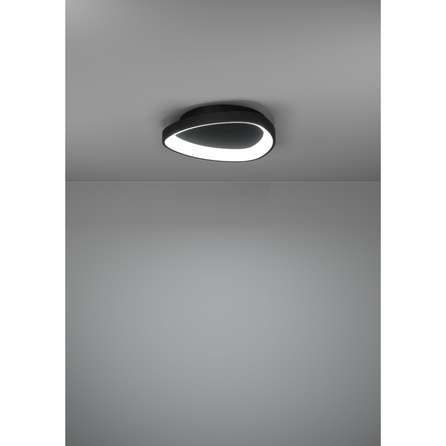 Eglo - Himmennettävä LED-kattovalaisin LED/12W/230V 2700-6500K musta + kauko-ohjaus