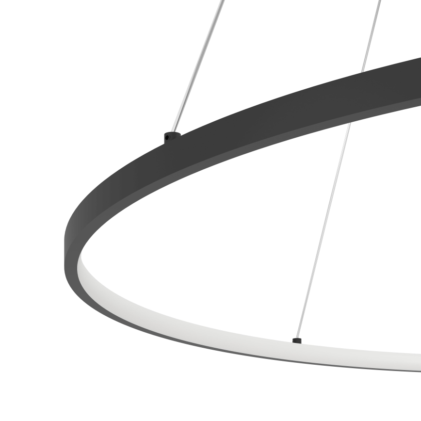 Eglo - Himmennettävä LED-kattokruunu johdossa LED/40W/230V 2700-6500K musta + kauko-ohjaus