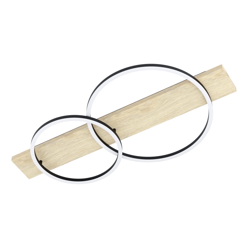 Eglo - LED-kattovalaisin 2xLED/12W/230V 3000K beige/musta
