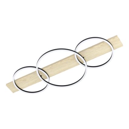 Eglo - LED-kattovalaisin 3xLED/12W/230V 3000K beige/musta