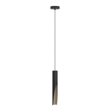 Eglo - LED-kattokruunu johdossa 1xGU10/4,5W/230V 3000K musta/ruskea