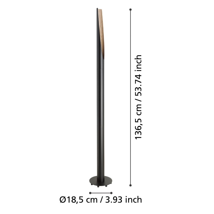 Eglo  - LED-lattiavalaisin 1xGU10/4,5W/230V 3000K musta/ruskea