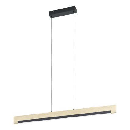 Eglo - Himmennettävä LED-kattokruunu johdossa LED/25,5W/230V 3000K musta/beige