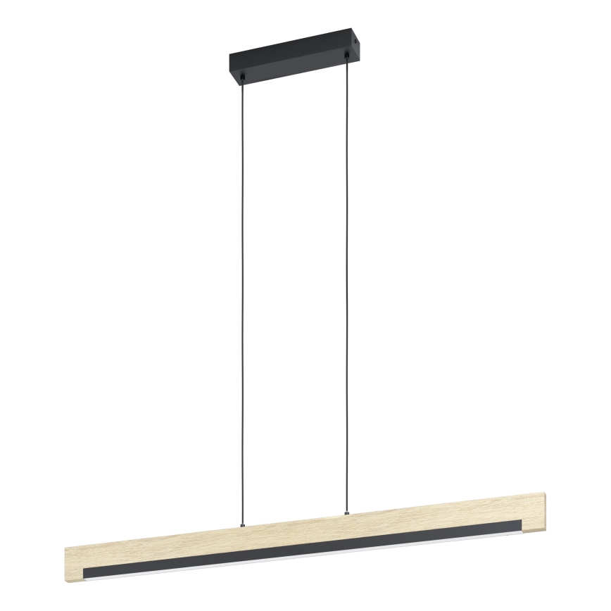 Eglo - Himmennettävä LED-kattokruunu johdossa LED/25,5W/230V 3000K musta/beige