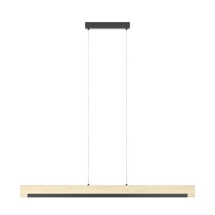 Eglo - Himmennettävä LED-kattokruunu johdossa LED/25,5W/230V 3000K musta/beige