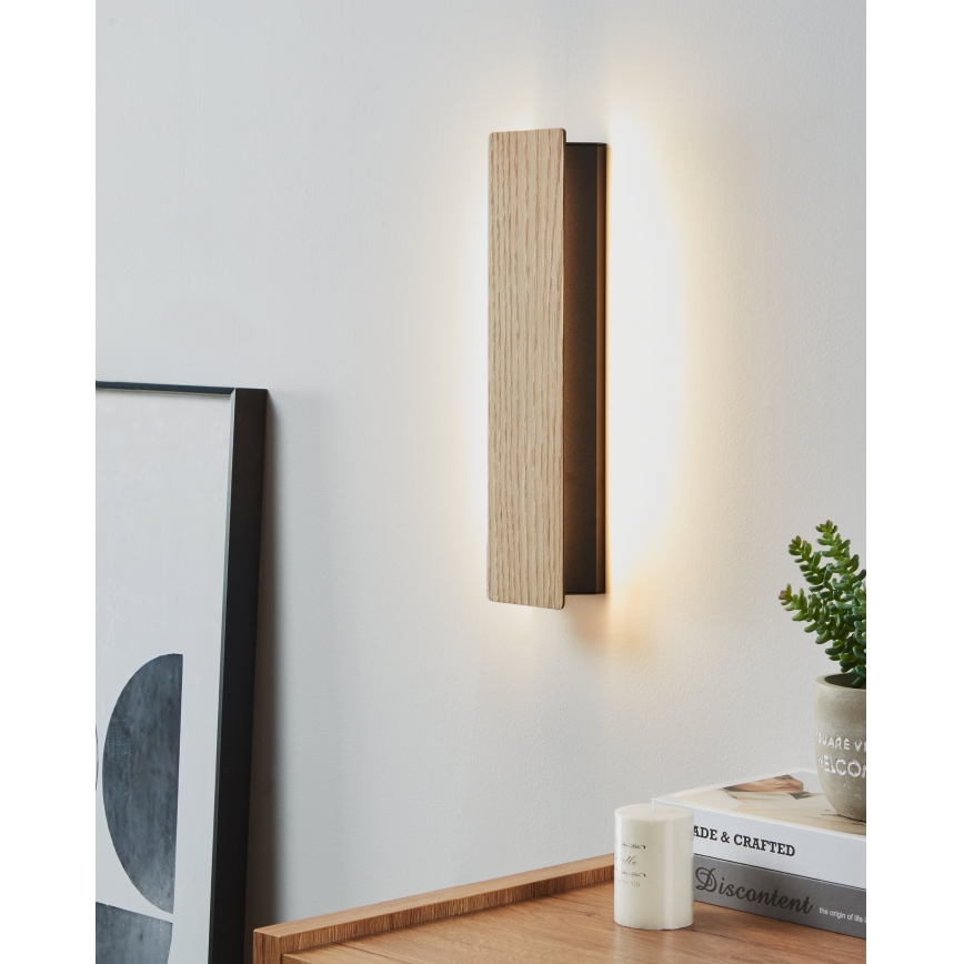 Eglo - LED-seinävalaisin LED/12W/230V 3000K ruskea