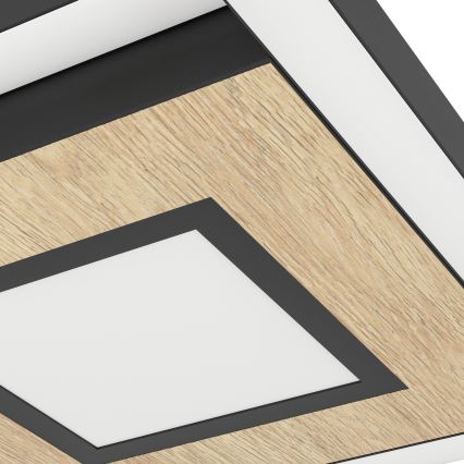 Eglo - Himmennettävä LED-kattovalaisin 2xLED/17W/230V +1xLED/4,2W 2700-6500K + kauko-ohjaus