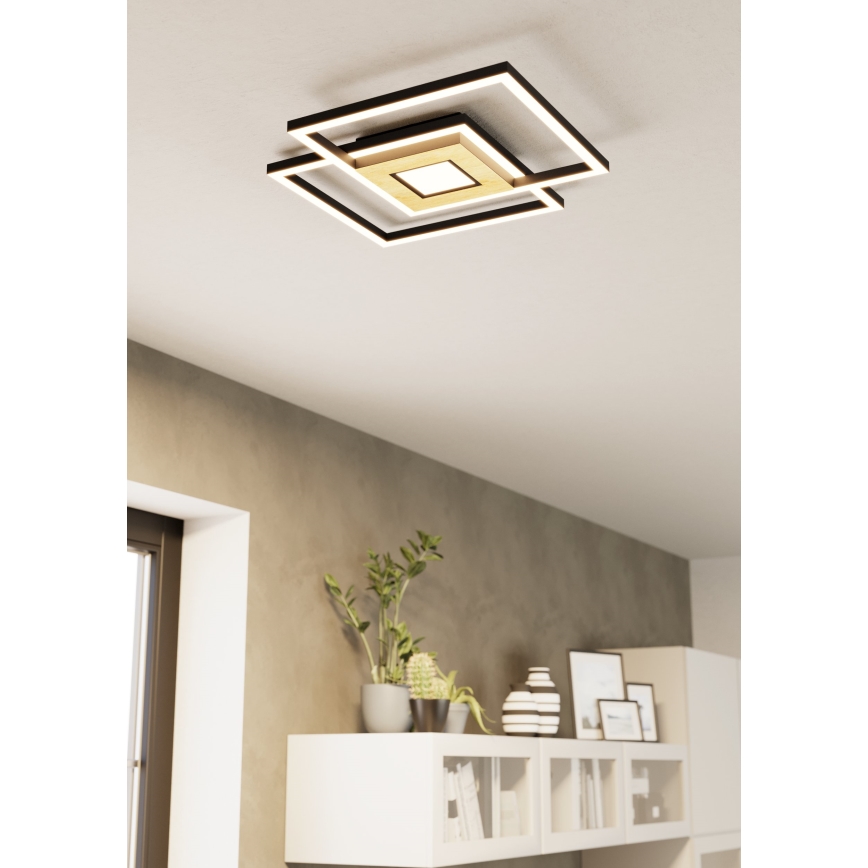 Eglo - Himmennettävä LED-kattovalaisin 2xLED/17W/230V +1xLED/4,2W 2700-6500K + kauko-ohjaus