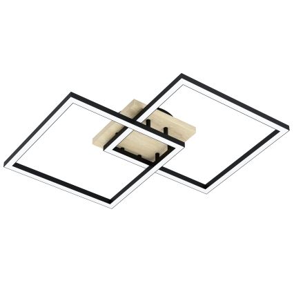 Eglo - LED-himmennyskattokruunu 4xLED/32W/230V 2700-6500K ruskea/musta