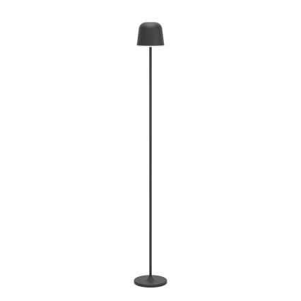 Eglo - LED Himmennettävä ulko ladattava lattialamppu LED/4,3W/5V 2400/3000/4000K IP54 musta