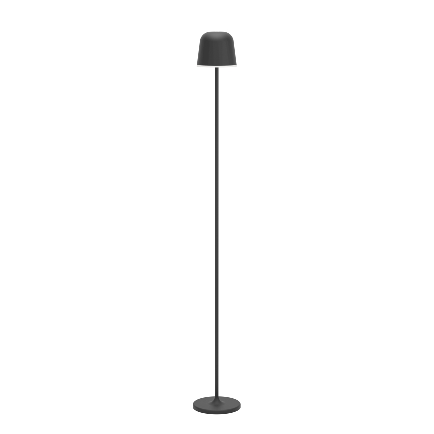 Eglo - LED Himmennettävä ulko ladattava lattialamppu LED/4,3W/5V 2400/3000/4000K IP54 musta