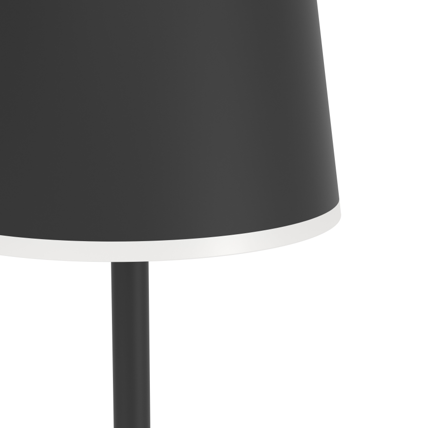 Eglo - LED Himmennettävä ulko ladattava lattialamppu LED/4,3W/5V 2400/3000/4000K IP54 musta