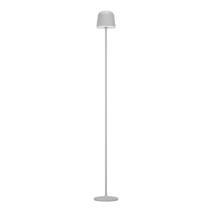 Eglo - LED Himmennettävä ulko ladattava lattialamppu LED/4,3W/5V 2400/3000/4000K IP54 harmaa