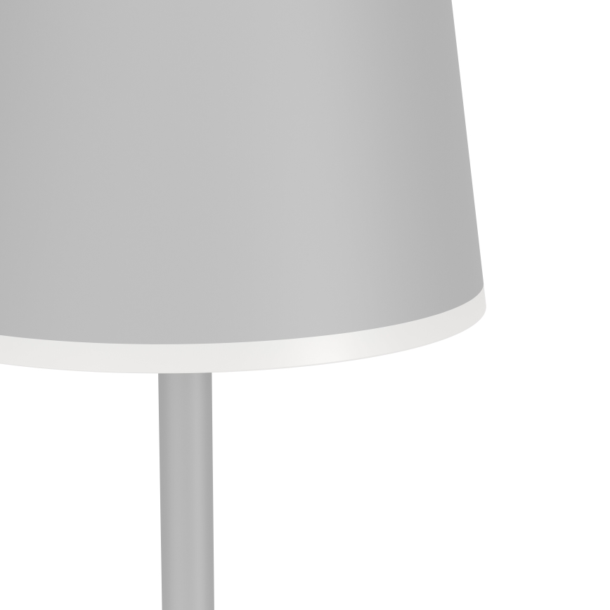 Eglo - LED Himmennettävä ulko ladattava lattialamppu LED/4,3W/5V 2400/3000/4000K IP54 harmaa
