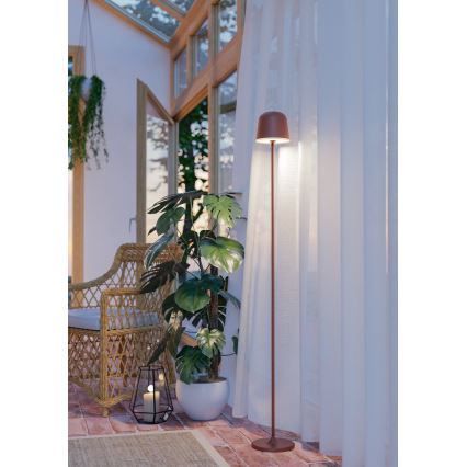 Eglo - LED Himmennettävä ulko ladattava lattialamppu LED/4,3W/230V 2400/3000/4000K IP54 ruskea