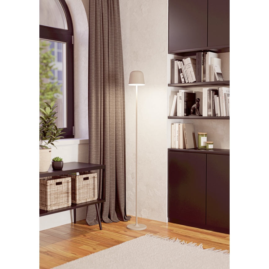 Eglo - LED Himmennettävä ulko ladattava lamppu LED/4,3W/5V 2400/3000/4000K IP54 kerma