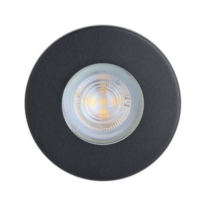 Eglo - SETTI 3xLED Kylpyhuoneen upotettu valo 1xGU10/4W/230V IP44 musta