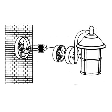 EGLO 90184 - Ulkoseinävalaisin SAN TELMO 1xE27/60W/230V