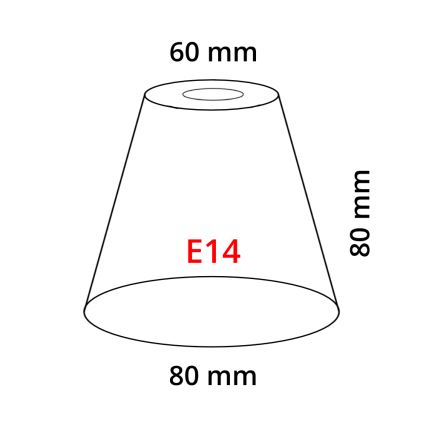 Eglo 902262 - Varjostin MY CHOICE E14 halkaisija 8 cm