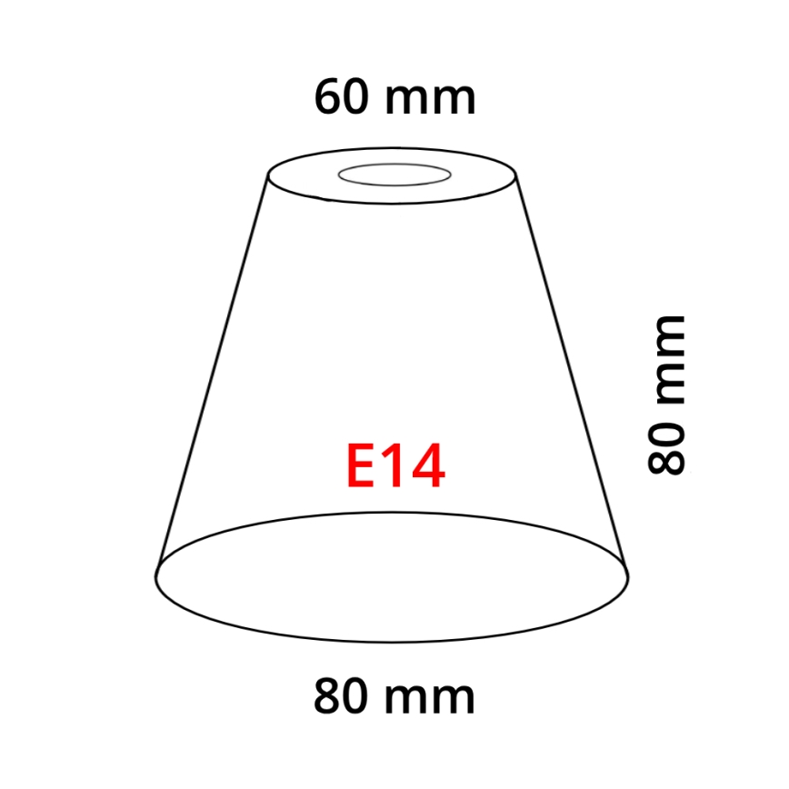 Eglo 902262 - Varjostin MY CHOICE E14 halkaisija 8 cm
