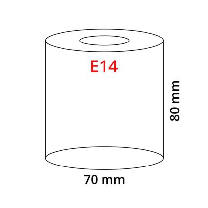 EGLO 90255 - Lasi MY CHOICE E14 halkaisija 7 cm ruskea