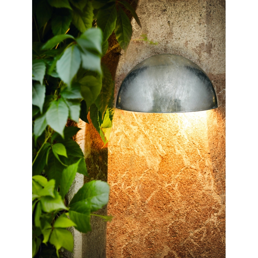 EGLO 90867 - Ulkoseinävalaisin LEPUS 1xE27 / 40W galvanoitu teräs
