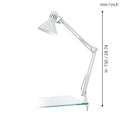 Eglo 90872 - Pöytävalaisin FIRMO 1xE27/40W/230V