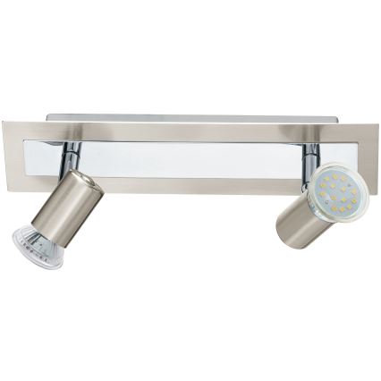 EGLO - Seinä- ja kattovalaisin 2xGU10/LED/3W
