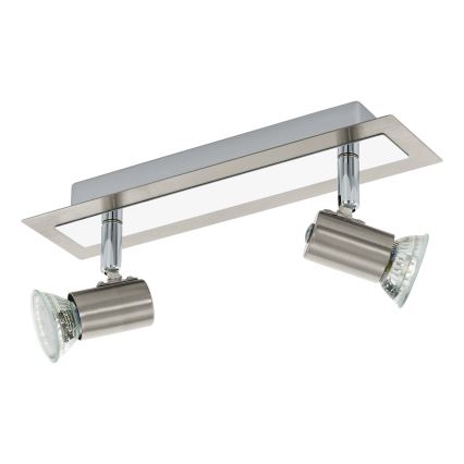 EGLO - Seinä- ja kattovalaisin 2xGU10/LED/3W