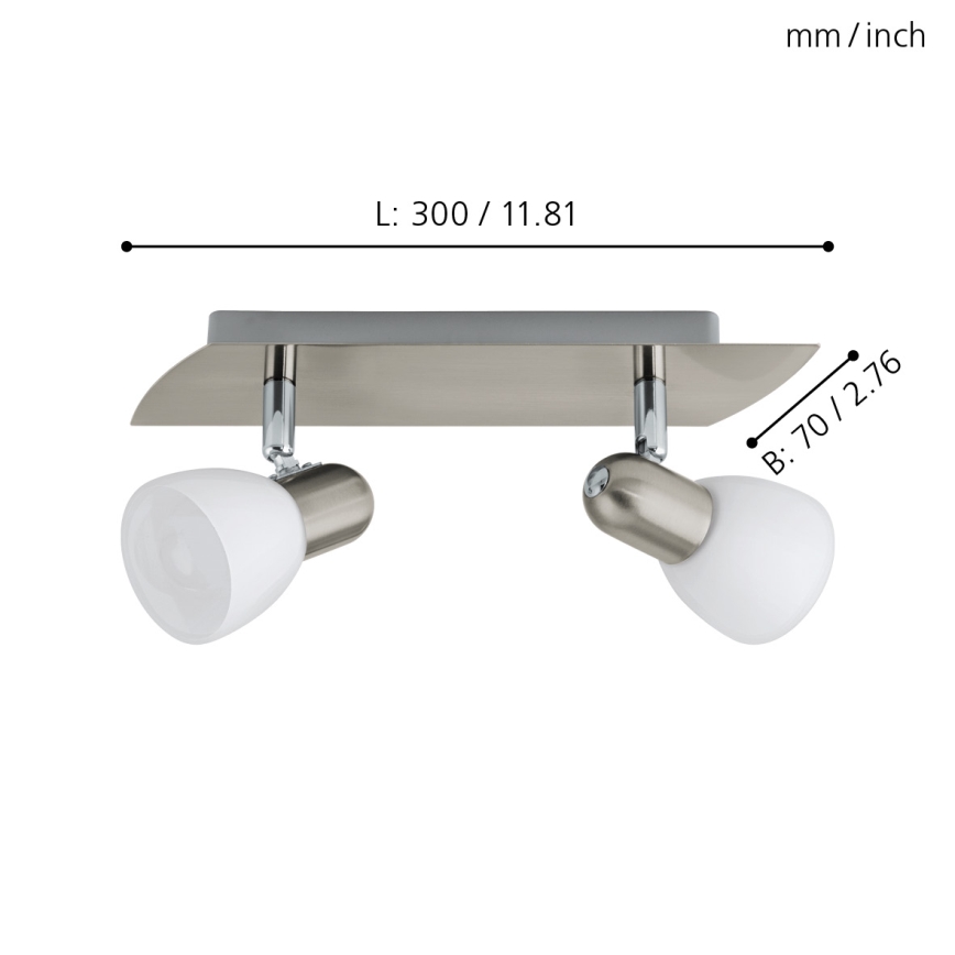 EGLO 90984 - Kohdevalo ENEA 2xE14/40W