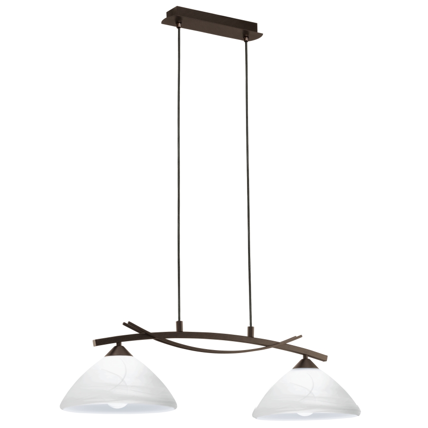 EGLO 91433 - Kattokruunu VINOVO 2xE27/60W/230V