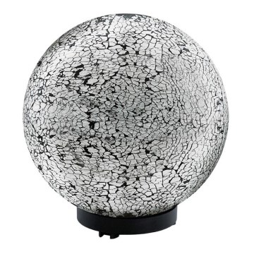 EGLO 91638 - Pieni ulkokartta TERRALUNA 1 1xE27/18W musta / valkoinen IP44