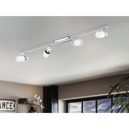 Eglo 92087 - LED-kohdevalaisin DAVIDA 4xGU10-LED/5W/230V
