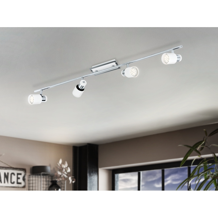 Eglo 92087 - LED-kohdevalaisin DAVIDA 4xGU10-LED/5W/230V