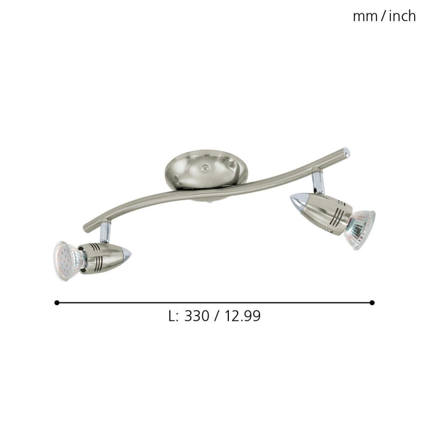 Eglo 92642 - LED-kohdevalaisin MAGNUM 2xGU10/3W/230V